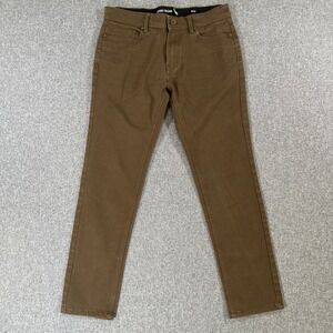 Stone Falcon Slim Fit Brown Jeans Men's 32x30 Stretch Casual Pants